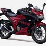 ジクサーSF250のマットボルドーレッドメタリック／マットブラックメタリックNo.2カラー