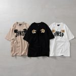タイオン「タイガー 刺繍 Tシャツ」各￥4,950／3色種展開（オフホワイト、ブラック、グレーベージュ）