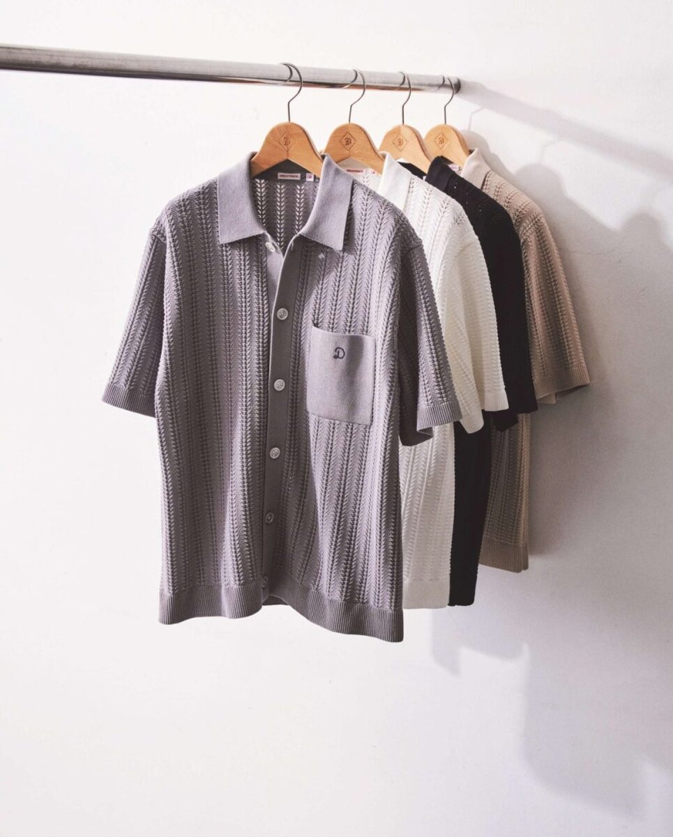 ドレステリア
オーガニックコットン キューバニットシャツ
各￥16,500