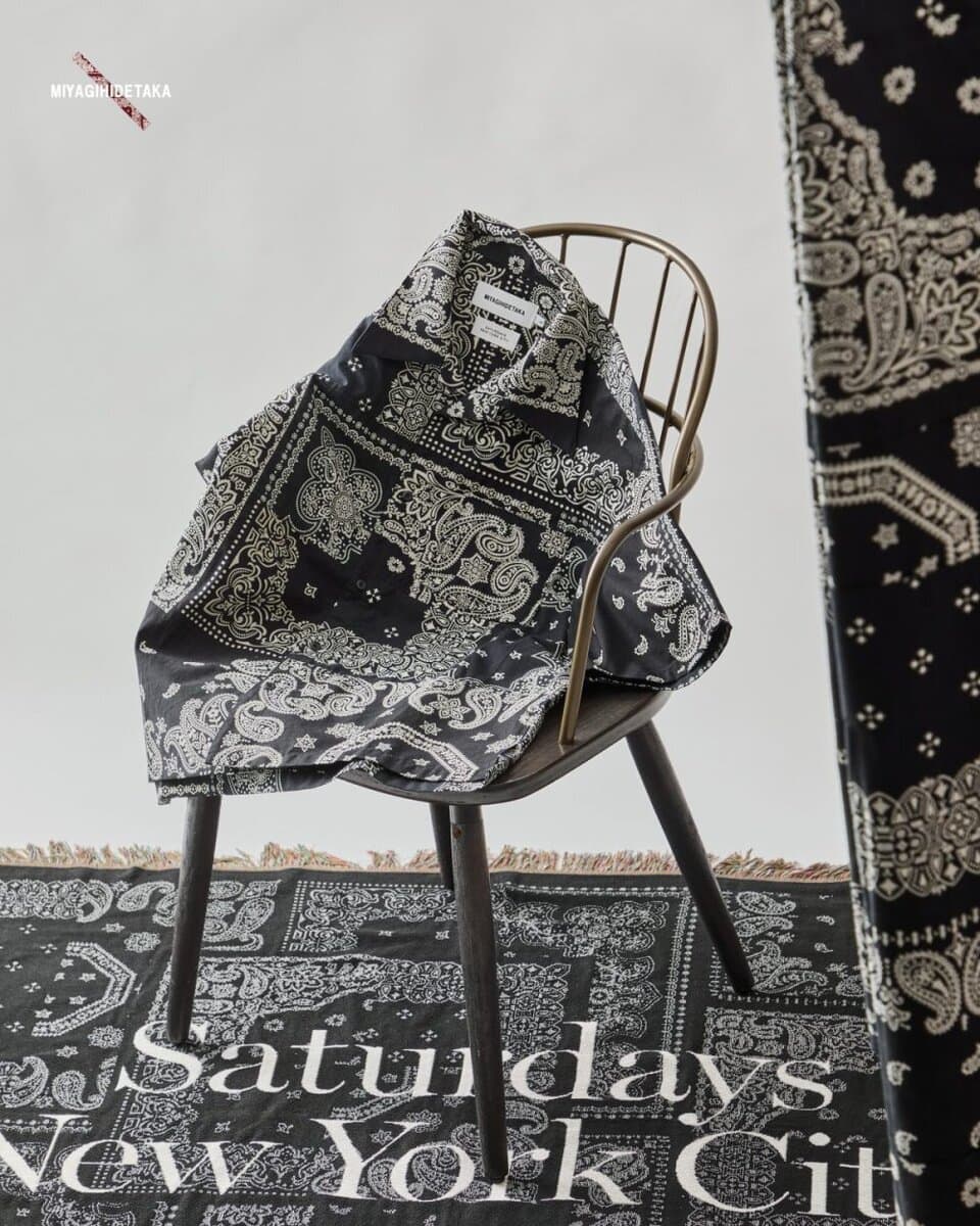 サタデーズ ニューヨークシティ×ミヤギヒデタカ「Bandana S/S Shirt」￥23,100