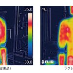 サーマルマネキンを用いて表面温度を計測