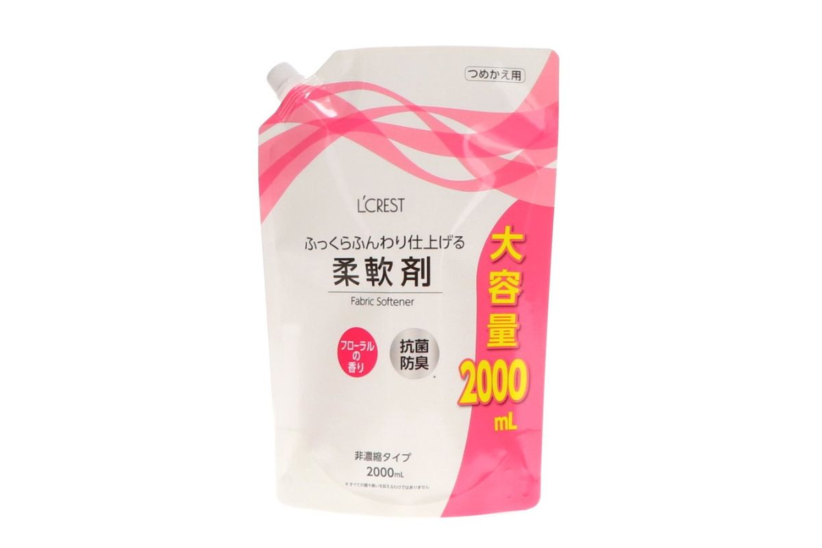 ルクレスト「ふっくらふんわり仕上げる柔軟剤」（2000㎖）￥248