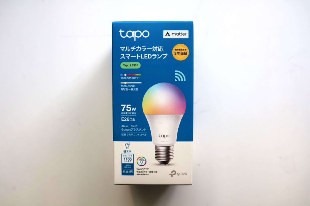 5位　TP-Link Tapo L535E/A（スマートLED電球）「点けた瞬間の“ちょうどいい明るさ”まで自動で調整できる賢さ」