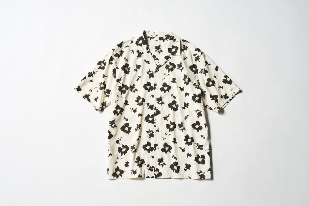 オープンカラーシャツ/プリント 30 NATURAL ￥2,990