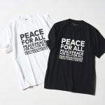 PEACE FOR ALL Tシャツ/佐藤可士和 各￥1,500