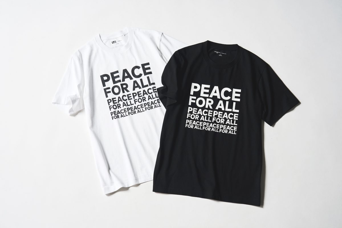 PEACE FOR ALL Tシャツ/佐藤可士和 各￥1,500
