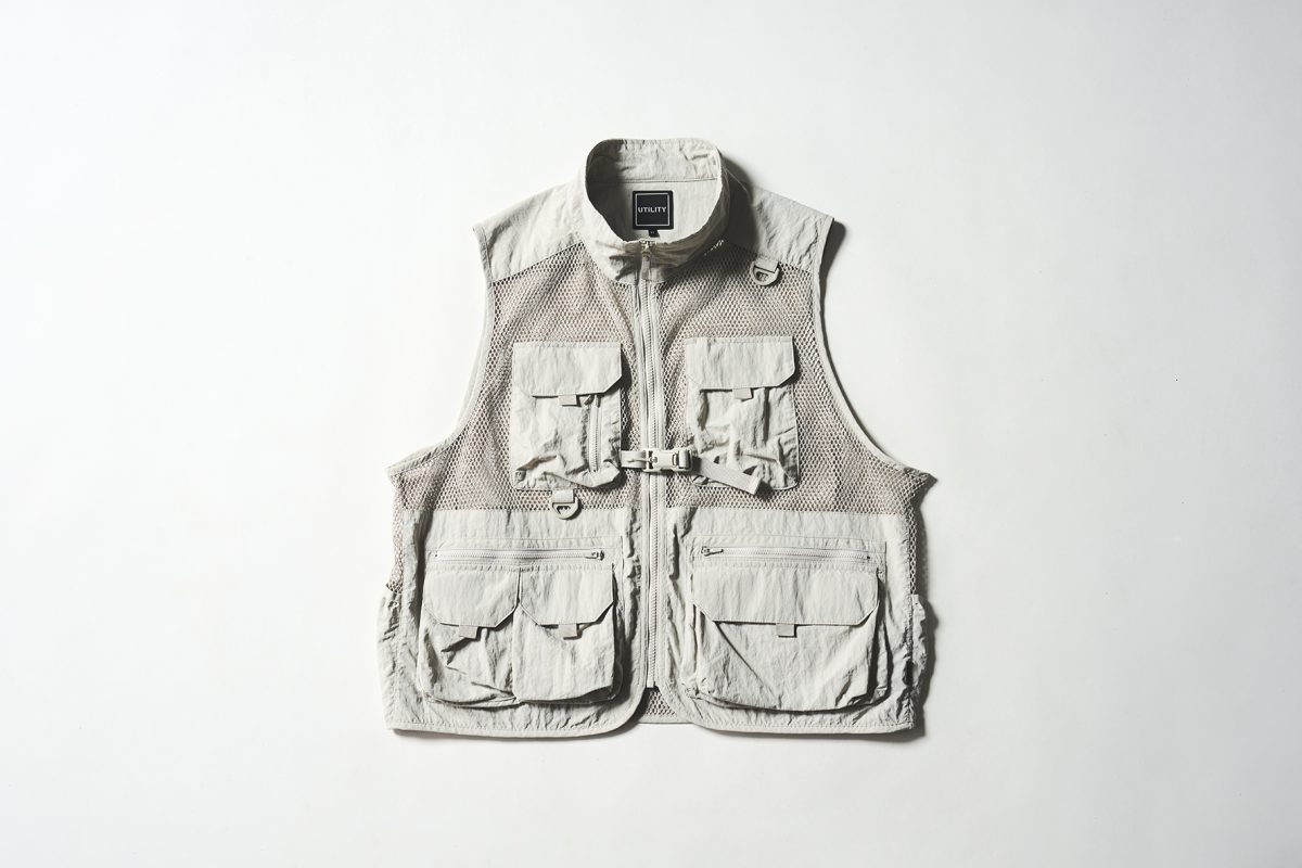 ユーティリティメッシュベスト　シルバー ￥2,780