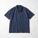 汗が染みても目立ちにくい半袖ポロシャツ モクブルー ￥980