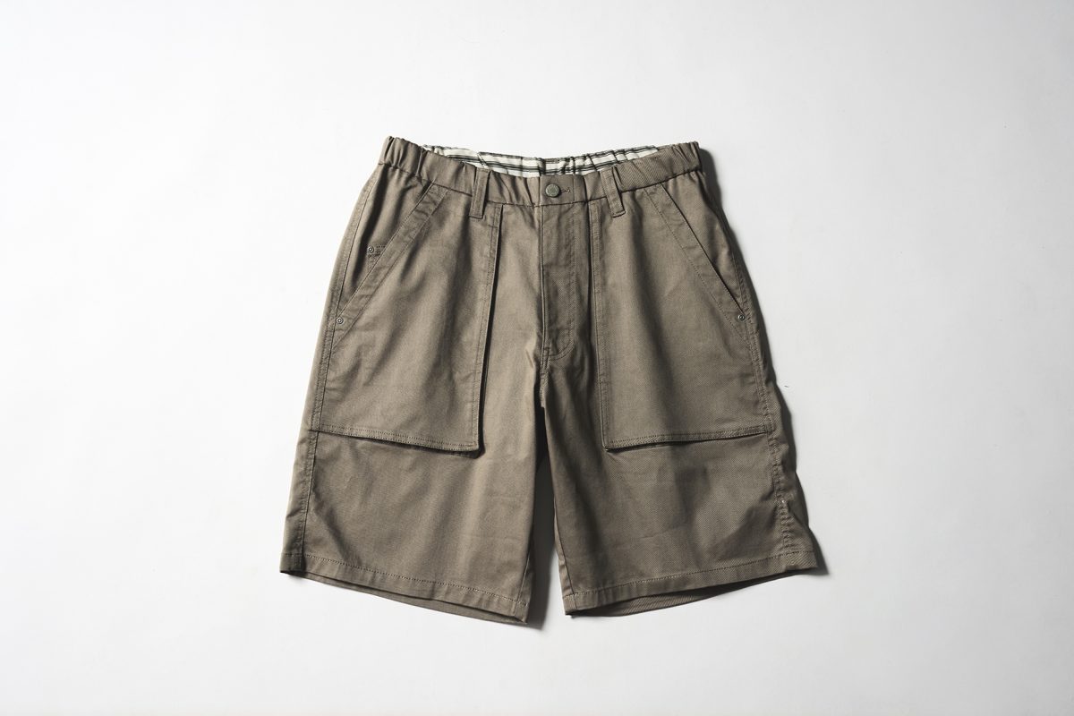 グリーンテックショートデニムパンツ　モカ ￥1,900