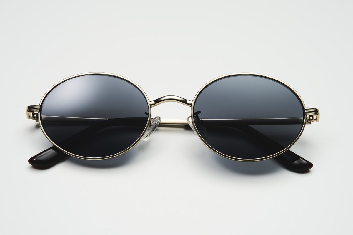サングラス/メタルオーバル 08 DARK GRAY ￥1,990