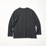 ワークマン スーピマシルケットコットン長袖Ｔシャツ ブラック