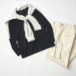 ワークマン スーピマシルケットコットン長袖Ｔシャツ ブラック