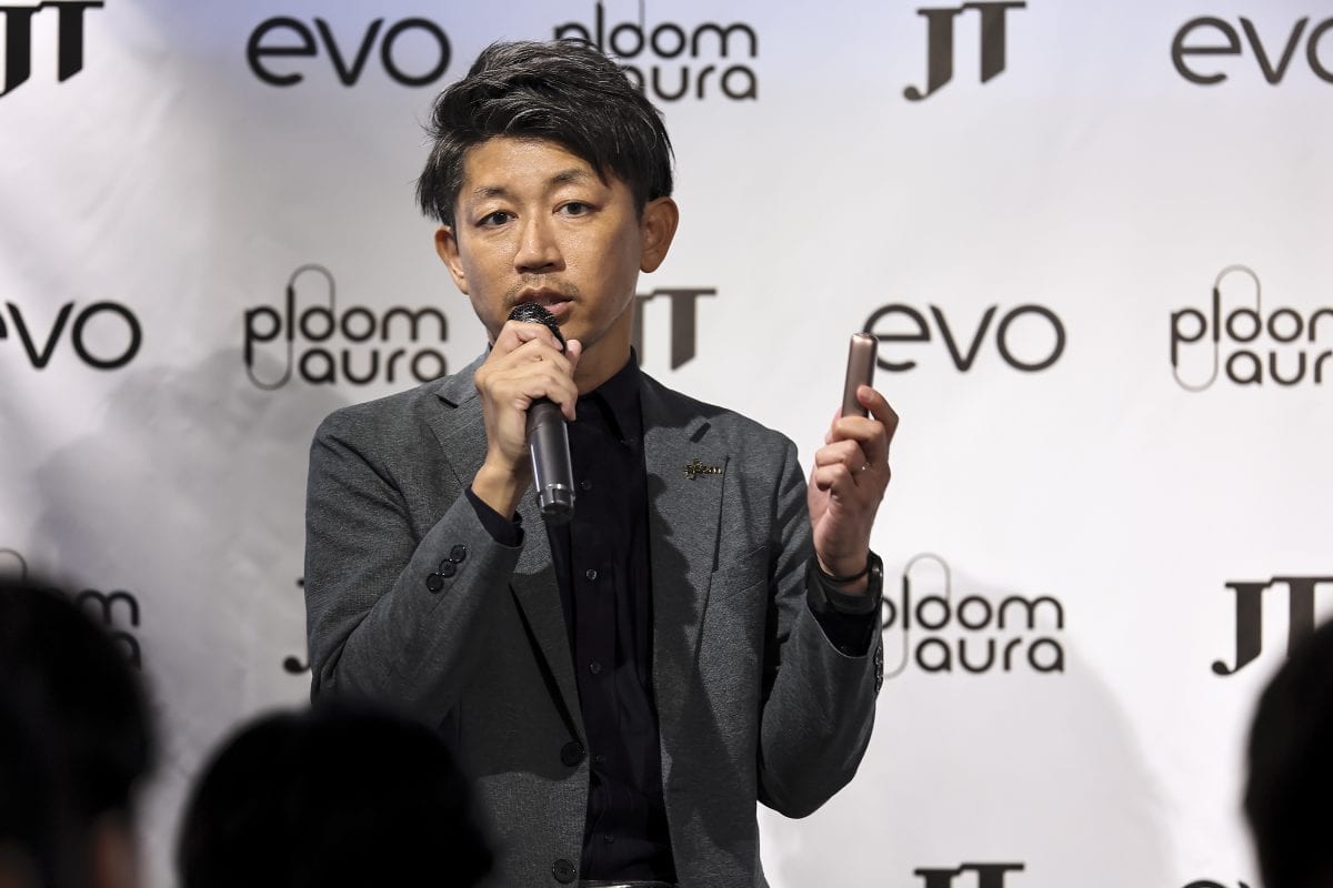 Ploom専用たばこスティック「EVO」新フレーバー発表&試喫体験会 日本たばこ産業株式会社 RRP商品企画部 担当部長 村谷泰志さん