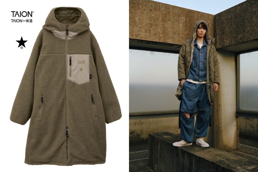 コンバース トウキョウ×タイオン「MILITARY STAR★QUILTING ＆ BOA REVERSIBLE COAT」￥31,900