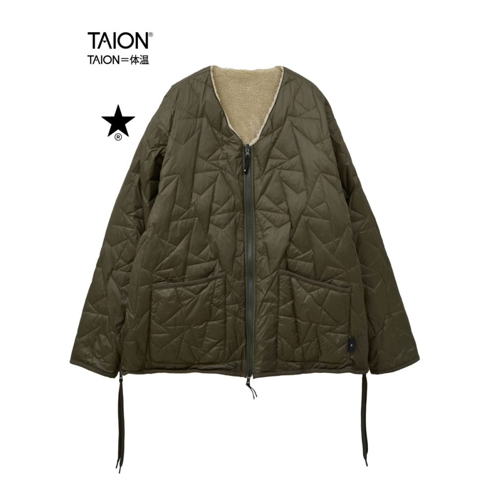 コンバース トウキョウ×タイオン「MILITARY STAR★QUILTING ＆ BOA REVERSIBLE JACKET」￥27,500