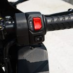 ライディングモードの変更もスムーズにおこなうことができるスイッチ