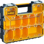デウォルト「プロオーガナイザー（L）」￥6,820／W446×D356×H116㎜／約7ℓ（ハンドル耐荷重：8㎏）／2055ｇ