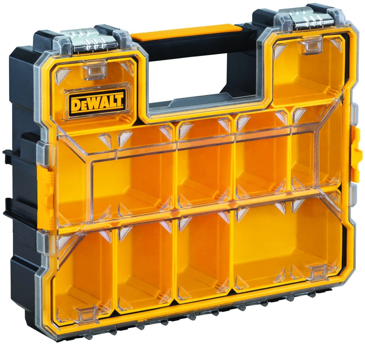 デウォルト「プロオーガナイザー（L）」￥6,820／W446×D356×H116㎜／約7ℓ（ハンドル耐荷重：8㎏）／2055ｇ