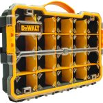 デウォルト「プロオーガナイザー（M）」￥5,170／W445×D280×H75㎜／約4ℓ（ハンドル耐荷重：4㎏）／1145ｇ