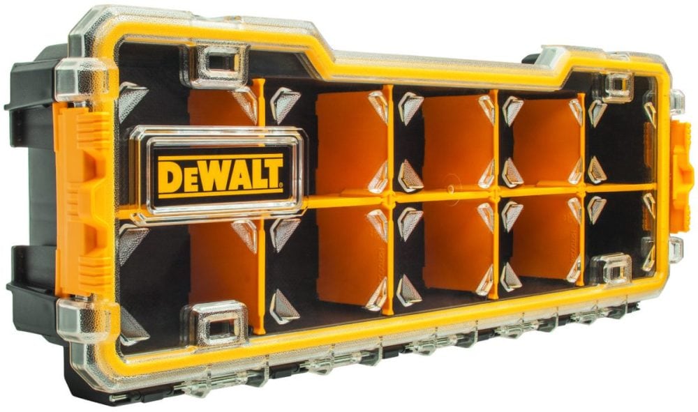 デウォルト「プロオーガナイザー（S）」￥3,410／W440×D167×H75㎜／約2ℓ（ハンドル耐荷重：3㎏）／約800ｇ