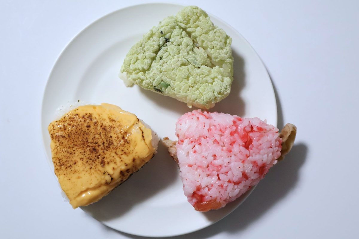 「目で味するゥなおにぎり」3種