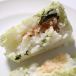 中にはまぐろたたき入りで合う！んだけどとにかくわさびが強い
