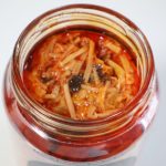 麻辣油にもかなり瓶のぎりぎりまで入っている！