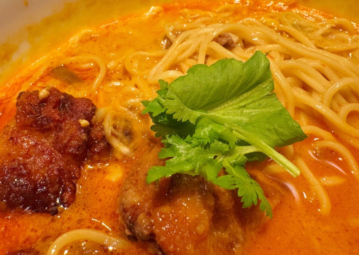 担々麺の方にセットのパクチーやレモンをトッピングして味変を楽しむのもおすすめ