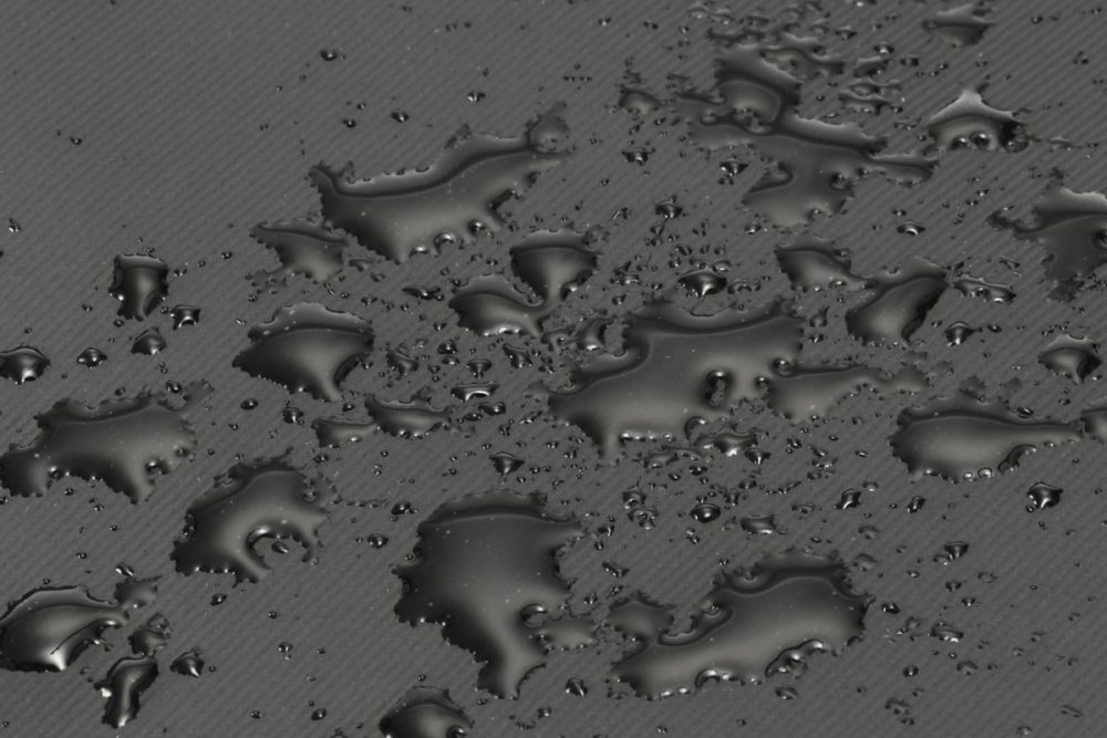 本体に耐水性のあるコーティング生地を使用