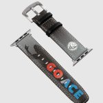 TSUCHIYA KABAN「新日本プロレス 棚橋弘至選手コラボ レザーウォッチバンド Apple Watch用 L/S」￥22,000／（Lサイズ）手首周り=約14.0～19.5㎝対応、ベルト幅＝2.2㎝、9段階調節／（Sサイズ）手首周り=約13.0～18.5cm対応、ベルト幅＝2.2㎝、9段階調節
