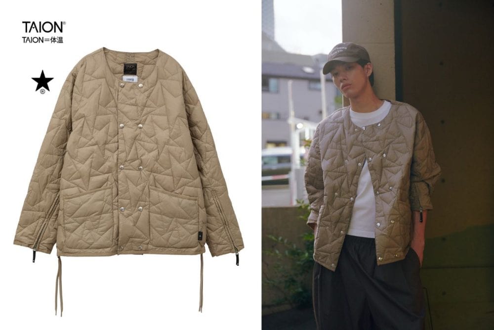 コンバース トウキョウ×タイオン「MILITARY STAR★QUILTING JACKET」￥23,100
