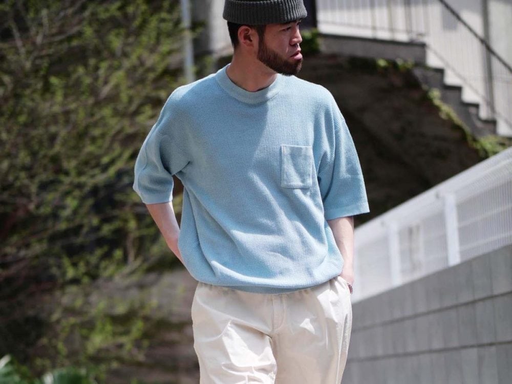 ヘルスニット コットンニット クルーポケット ￥13,200