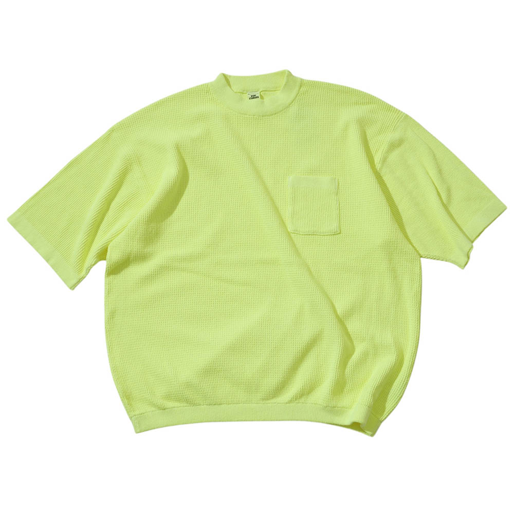 ヘルスニット「コットンニット クルーポケット」￥13,200／イエロー