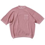 ヘルスニット「コットンニット クルーポケット」￥13,200／ピンク