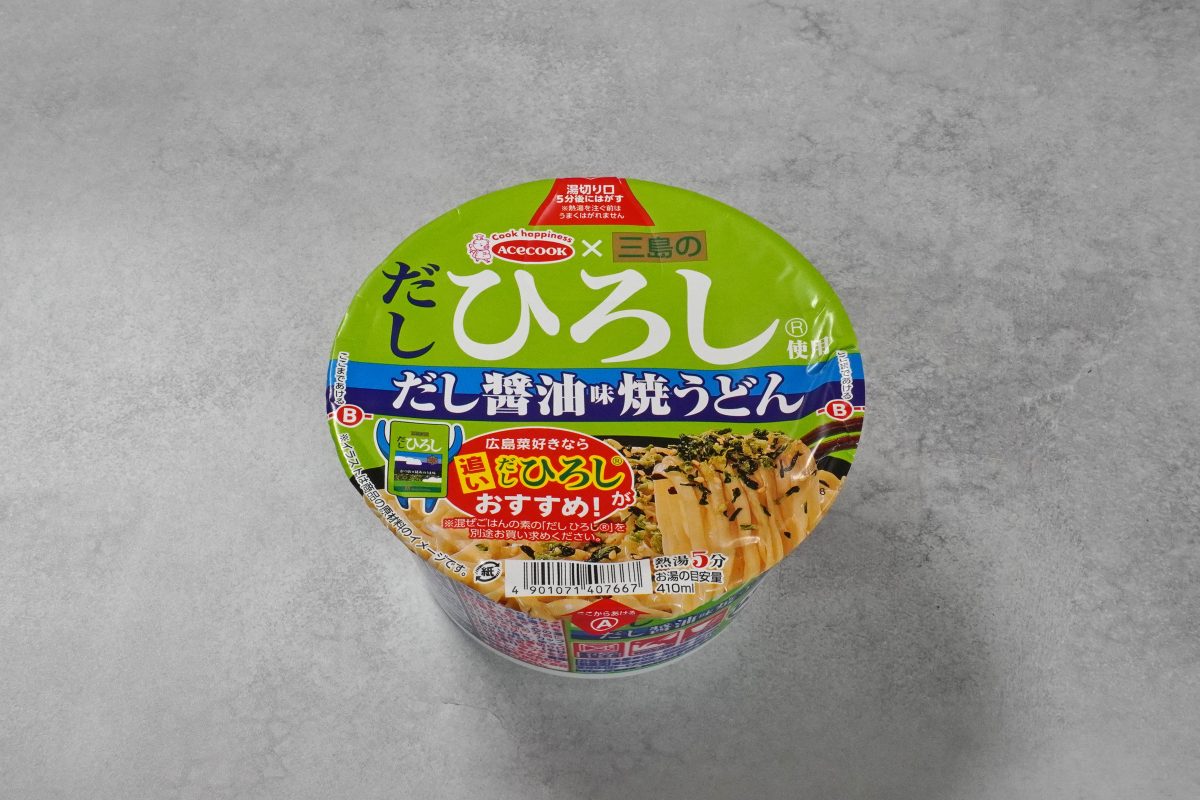 エースコック 三島のだし ひろし使用　だし醤油味焼うどん