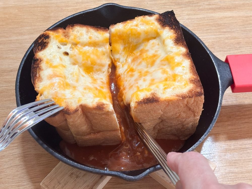 トーストグラタンはボリュウム感たっぷりの超絶うまいメニューです