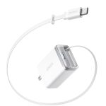 アンカー「Anker Nano Charger（35W, Built-In 巻取り式 USB-Cケーブル）」￥4,990／約61×48×30㎜（プラグと端⼦部を除く）／約110ｇ