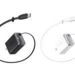 アンカー「Anker Nano Charger（35W, Built-In 巻取り式 USB-Cケーブル）」各￥4,990／約61×48×30㎜（プラグと端⼦部を除く）／約110ｇ／2色展開（ホワイト、ブラック）※ホワイトは順次発売予定
