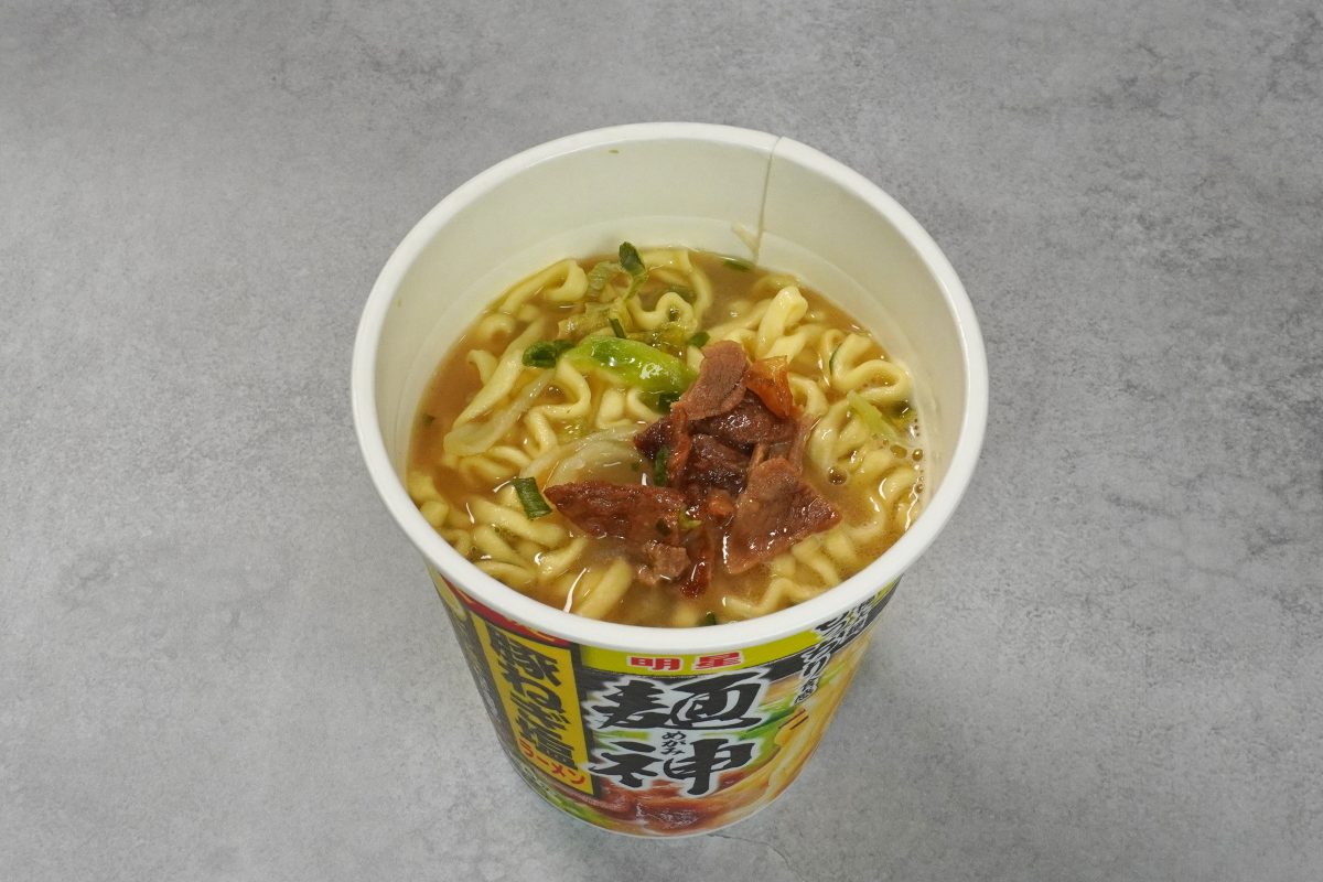 明星食品
明星 麺神カップ 豚ねぎ塩ラーメン
￥278）（税別）
