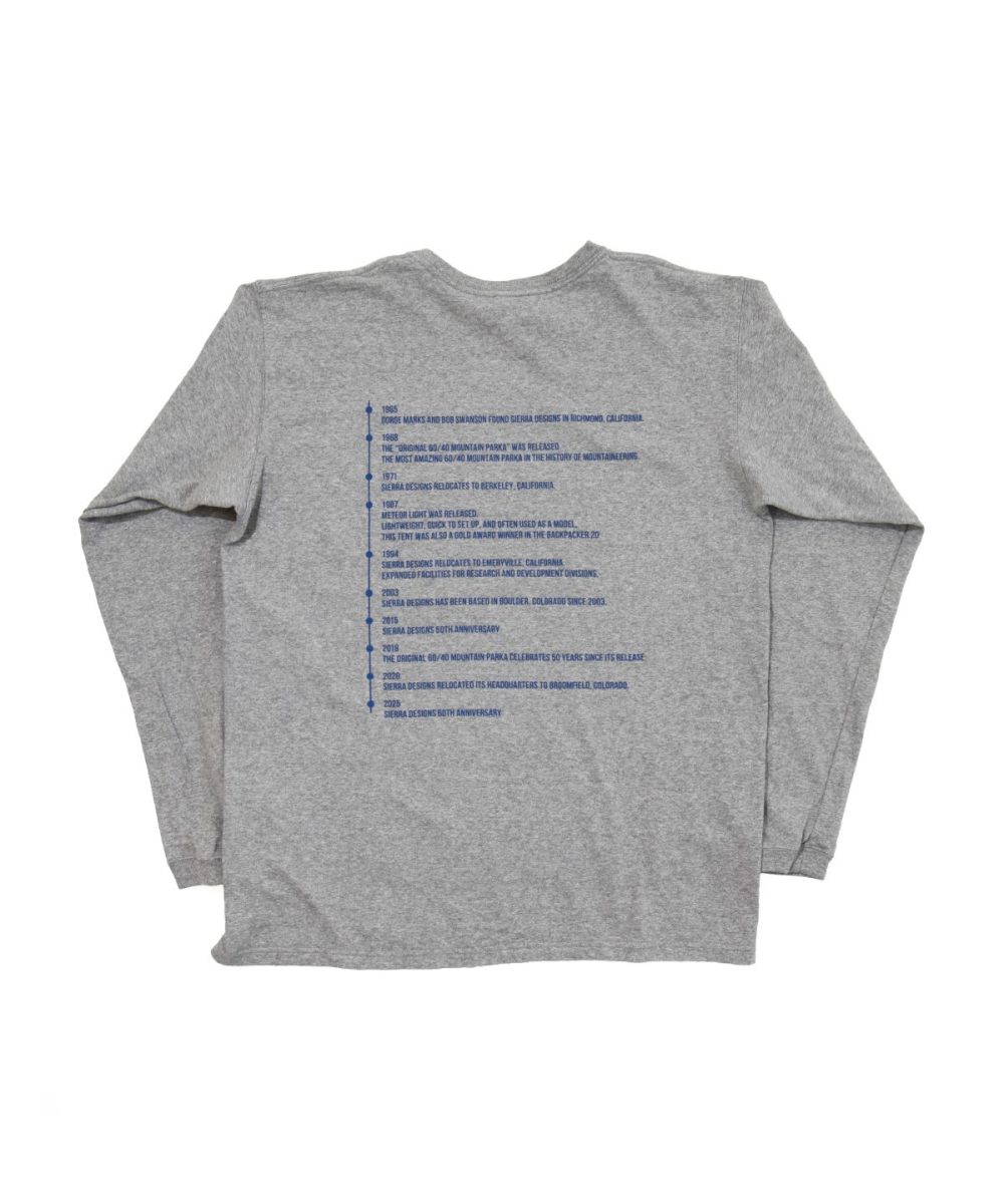 グッドオン×シエラデザインズ「60th ヒストリー L/S ティー」￥10,670