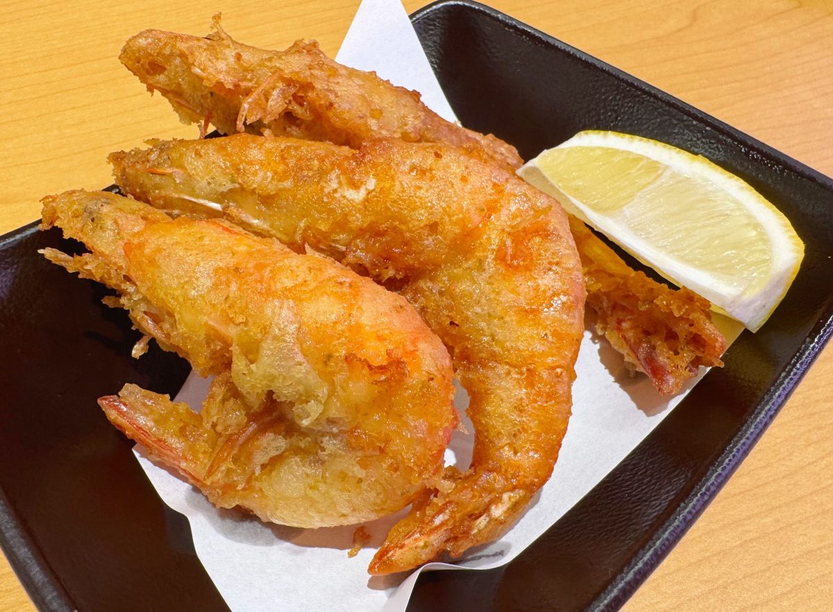 まるごと海老の柚子こしょう天ぷら