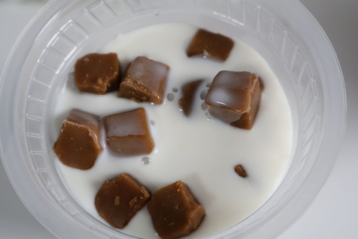 牛乳の量はお好みで