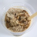 シャリシャリ食感のカフェラテスムージーが完成