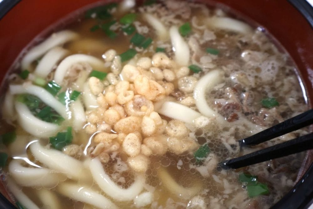 天かすの味もくわわってより濃厚に