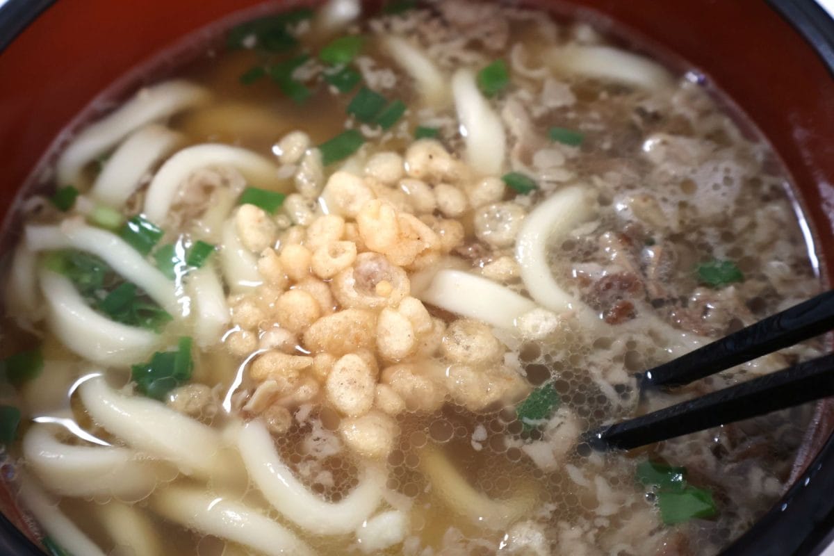 天かすの味もくわわってより濃厚に