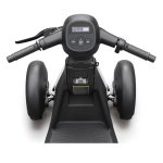 速度切替スイッチで、最高速度を1〜6km/hの6段階で調整できる