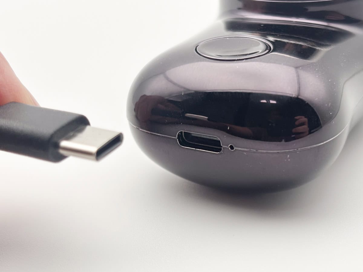 Gertzyメンズカプセル電気シェーバーの充電方式はUSB-Cタイプ