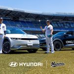 ヒョンデ アイオニック 5がリリーフカーとして千葉ロッテマリーンズに2台提供