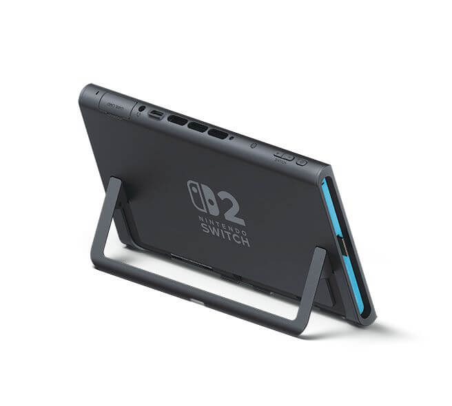 Nintendo Switch 2　「立てて遊べるスタンド付き」
