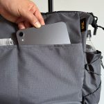 フロントにはiPad miniがすっぽり収まり、出し入れもしやすい